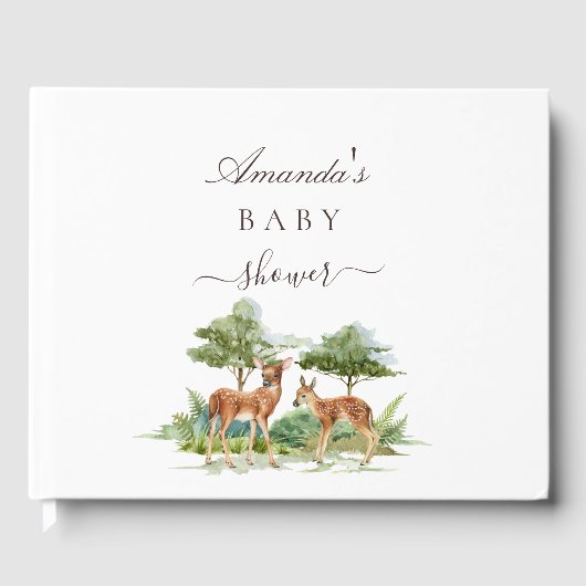 Baby showers herenbos gastenboek (Voorkant)