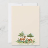 Baby showers herten kaart (Achterkant)