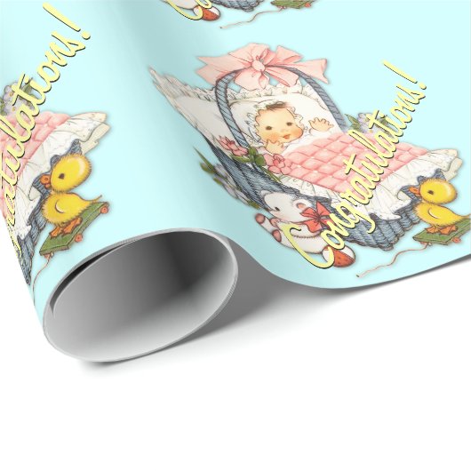  Baby showers inpakpapier (Rol Hoek)