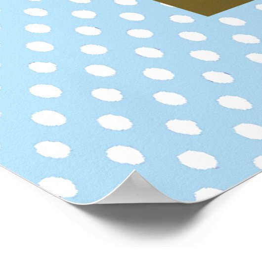 Baby showers jongens: TWINS, blauw, elegant, 40x52 Poster (Hoek)