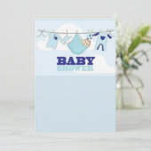 baby showers kaart (Staand voorkant)