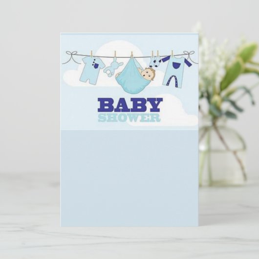 baby showers kaart (Staand voorkant)