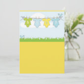baby showers kaart (Staand voorkant)