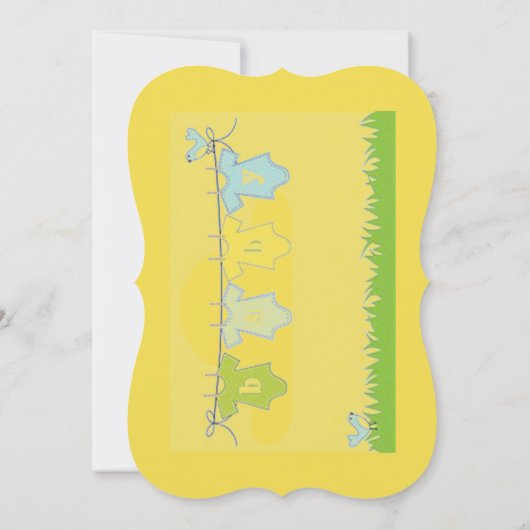 baby showers kaart (Achterkant)