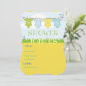 baby showers kaart (Staand voorkant)