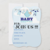baby showers kaart BLUE BOY (Voorkant)