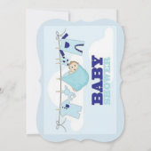 baby showers kaart BLUE BOY (Achterkant)