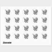 Baby showers kinderwagen Sticker (Vel)