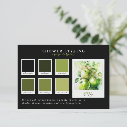 Baby showers kleding | Apple Orchard Palette Kaart (Staand voorkant)