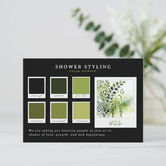 Baby showers kleding | Apple Orchard Palette Kaart (Staand voorkant)