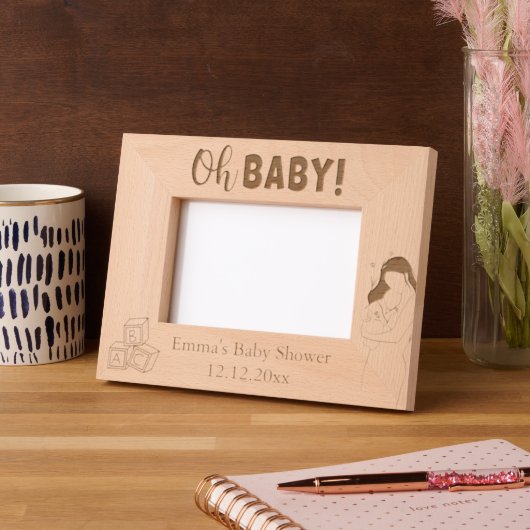  Baby showers laserstraal Gegraveerde Lijstjes (Links)