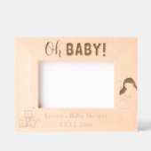  Baby showers laserstraal Gegraveerde Lijstjes (Voorkant)