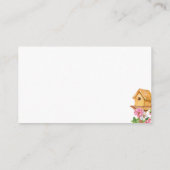 Baby showers luier Raffle Baby in bloei zomer Informatiekaartje (Achterkant)