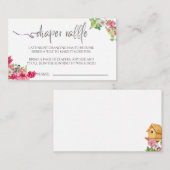 Baby showers luier Raffle Baby in bloei zomer Informatiekaartje (Voorkant / Achterkant)