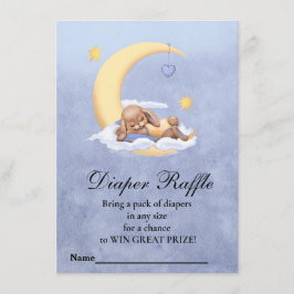 Baby showers luier Raffle Informatiekaartje