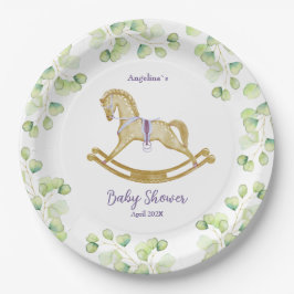 Baby showers papieren Bord met een charmant dessin