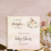 Baby showers pompoenbloemen voor het Guest Book Notitieboek