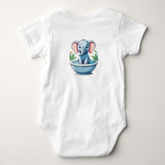 Baby showers romper (Achterkant)