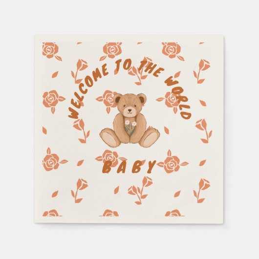 Baby showers servetten (Voorkant)