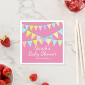 Baby showers servetten met aangepaste naam (Insitu)