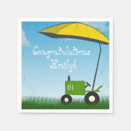 Baby showers servetten voor tractors
