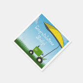 Baby showers servetten voor tractors (Hoek)