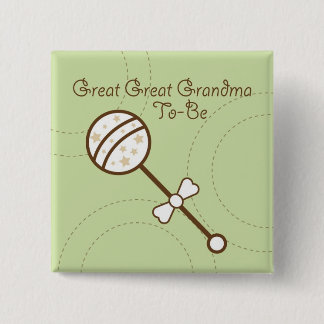 baby showers spelden vierkante button 5,1 cm