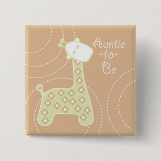 baby showers spelden vierkante button 5,1 cm