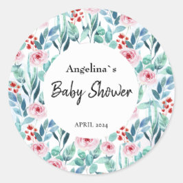 Baby showers sticker met schattig design.