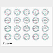 Baby showers sticker met schattig design. (Vel)