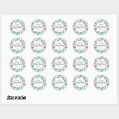 Baby showers sticker met schattig design. (Vel)