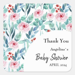 Baby showers sticker met schattig design.