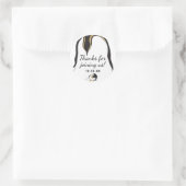 Baby showers Stickers "Gouden Baby Penguin" (Tas)
