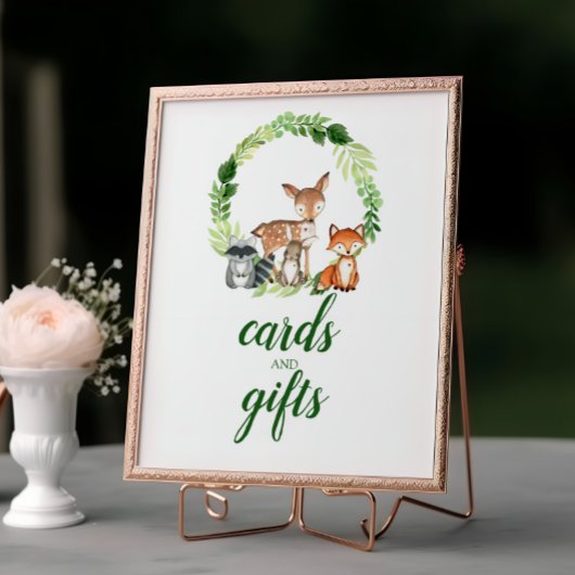 Baby showers van bossen poster