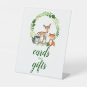 Baby showers van bossen reclamebord met voetstuk (Voorkant)