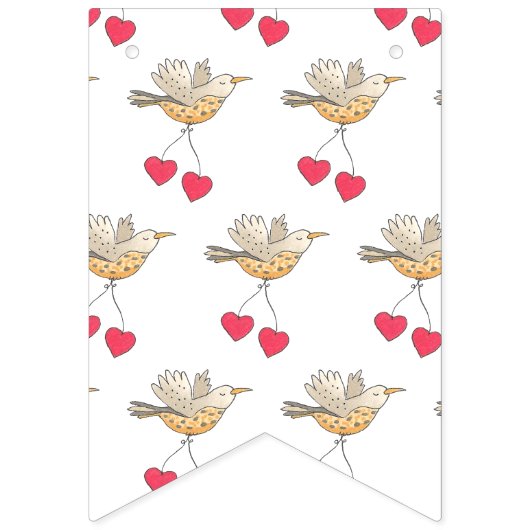 Baby showers vogels vlaggetjes (Tweede vlag)