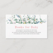 Baby showers voor de Waterverf van wilde bloemen v Informatiekaartje (Voorkant)