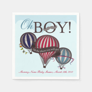 Baby showers voor luchtballonnen servetten