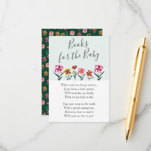 Baby showers voor paren van klaveren voor Baby  Informatiekaartje