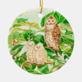 Baby-sierbloem Keramisch Ornament (Voorkant)