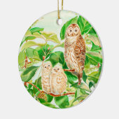 Baby-sierbloem Keramisch Ornament (Links)