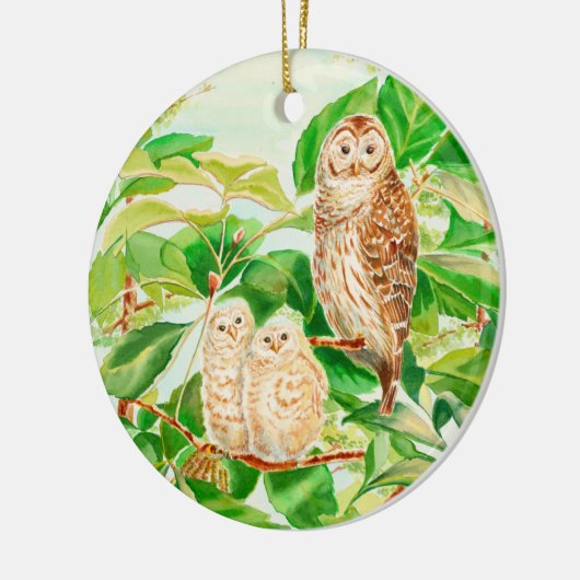 Baby-sierbloem Keramisch Ornament (Links)