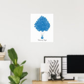Baby Signature Balloons - Blue Poster (Thuiskantoor)