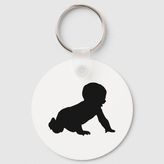 Baby Silhouette Sleutelhanger (Voorkant)