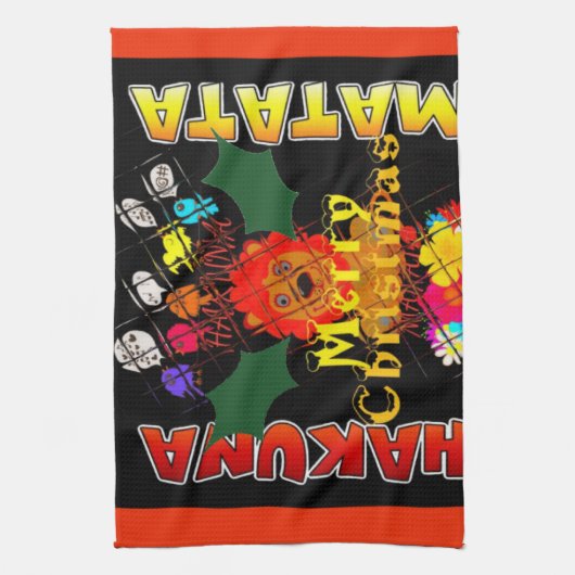 Baby Simba Vrolijk Kerstfeest Collectie Theedoek (Verticaal)