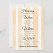  Baby Sinaasappel & Geel Baby shower Kaart (Achterkant)