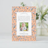 Baby Sinaasappel lief klein Snoep dank u kaart (Staand voorkant)