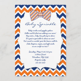 Baby sinaasappel stropdas baby shower kaart