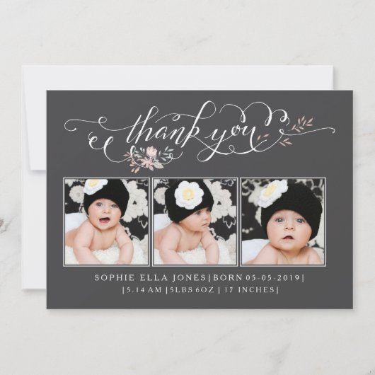 Baby Sip & Bekijk de geboorteaankondiging Kaart (Voorkant)