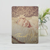 Baby Sip & See Dank je Geboorteaankondiging Aankondiging (Staand voorkant)